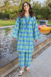 2-PC Printed Cotton Suit CPM-5-175Z
